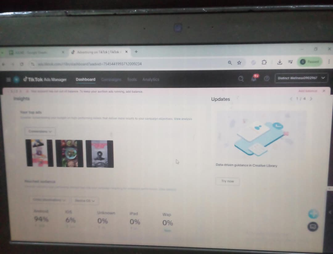 TikTok Campaign Dashboard - Conversion Tracking
